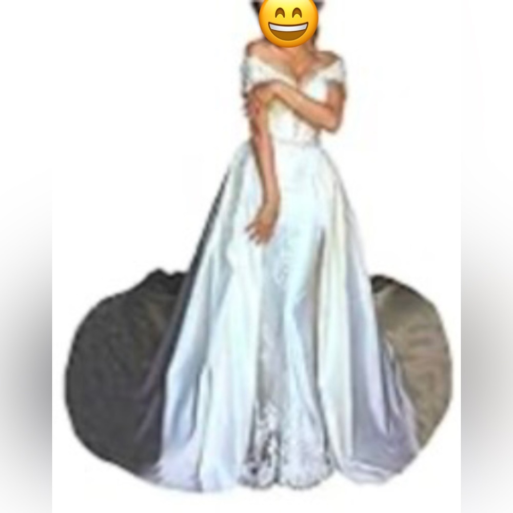 Fair Lady Mermaid Wedding Dress with A line skirt train - Picture 2 of 4